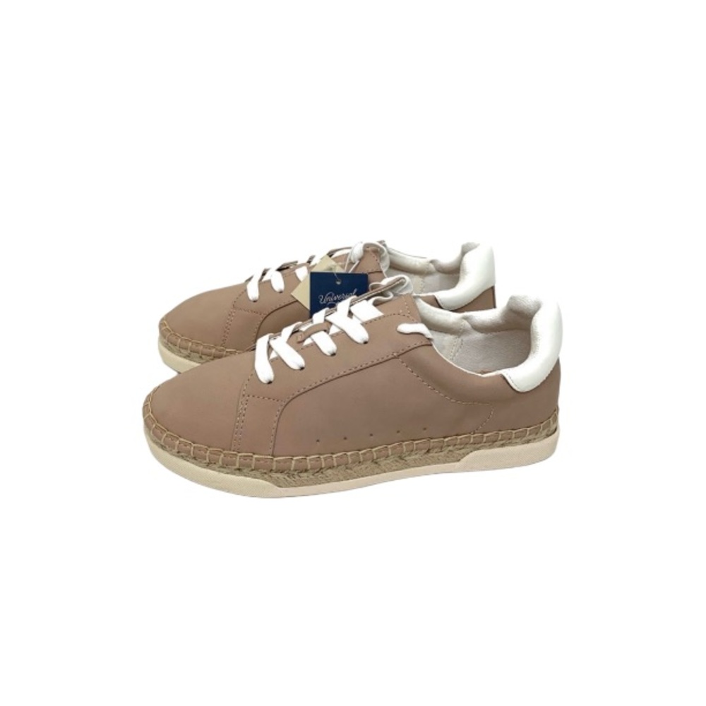 Universal Thread Shaelyn Boho Espadrille Sneaker Tan Lace Up With Memory Foam